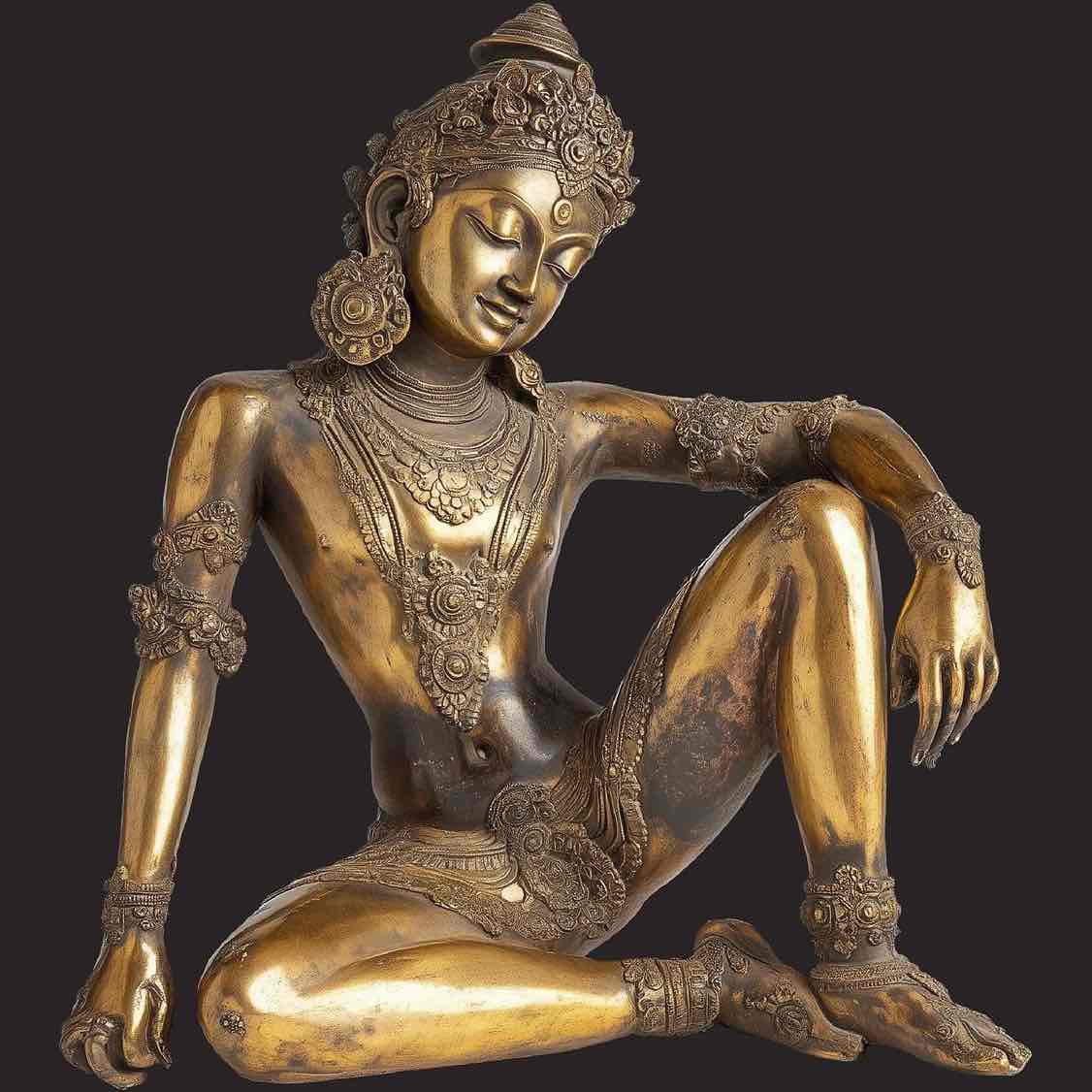 Indra bronze sculpture
